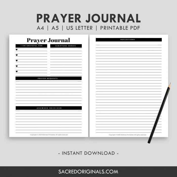 prayer journal planner